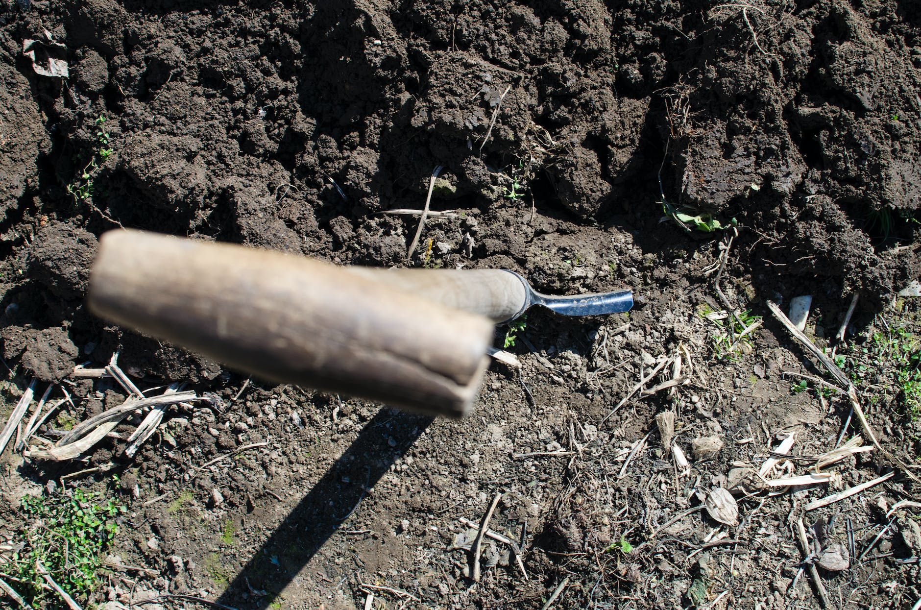 brown shovel