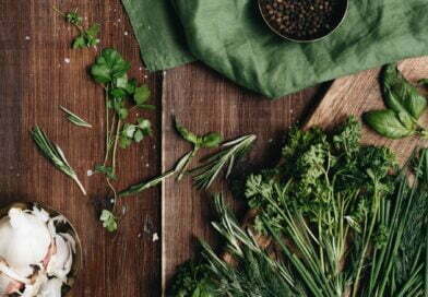 close up photo of green herbs