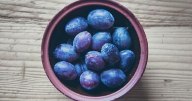 high angle view of fruit bowl on table