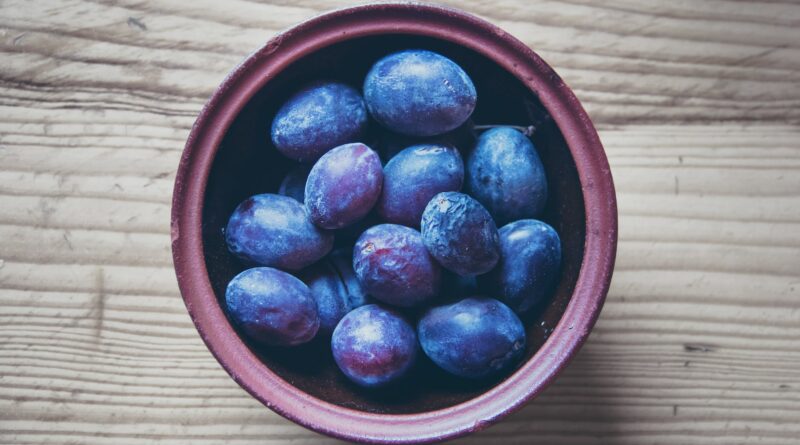 high angle view of fruit bowl on table