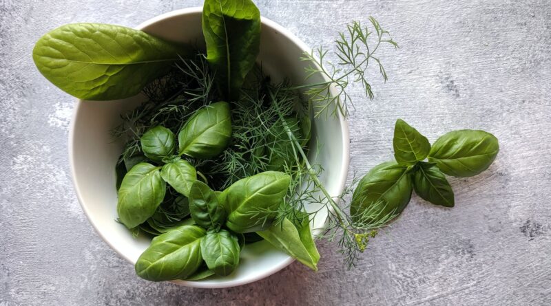 green leaves