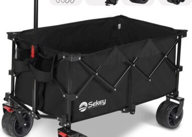 Sekey Folding Wagon with 220LBS Capacity: Trolley for Garden and Allotment Use – Review